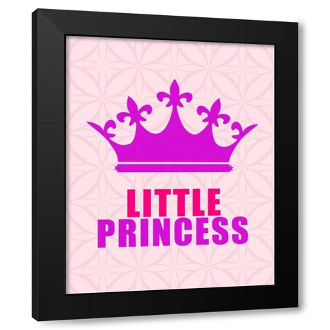 Princess Black Modern Wood Framed Art Print by Allen, Kimberly