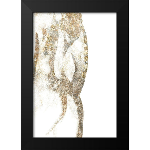 Silver Silhouette 1 Black Modern Wood Framed Art Print by Kimberly, Allen