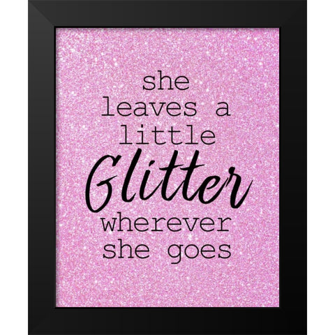 A Little Glittler Black Modern Wood Framed Art Print by Allen, Kimberly