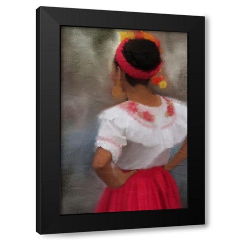 Ethnic Dance Black Modern Wood Framed Art Print with Double Matting by Kimberly, Allen