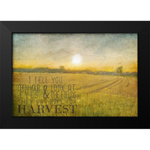 Already to Harvest Black Modern Wood Framed Art Print by Kimberly, Allen