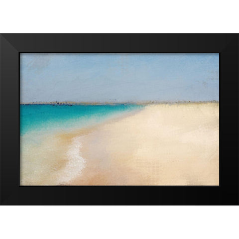 Coastal Horizon Black Modern Wood Framed Art Print by Kimberly, Allen