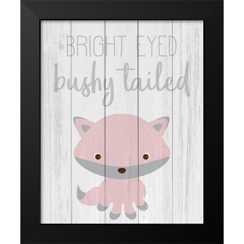 Bright Eyed Black Modern Wood Framed Art Print by Kimberly, Allen