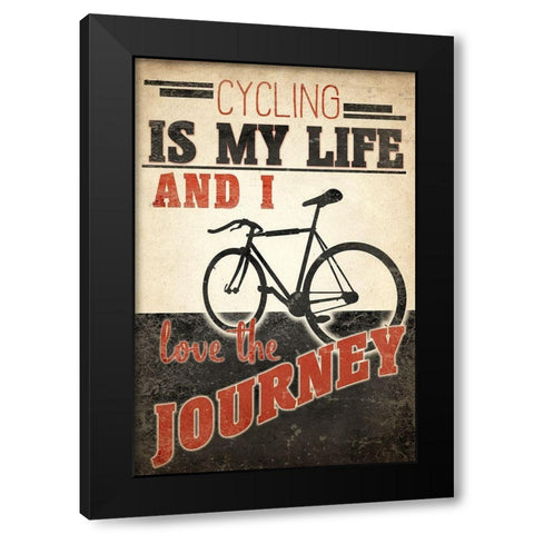 Love the Journey Black Modern Wood Framed Art Print with Double Matting by Allen, Kimberly