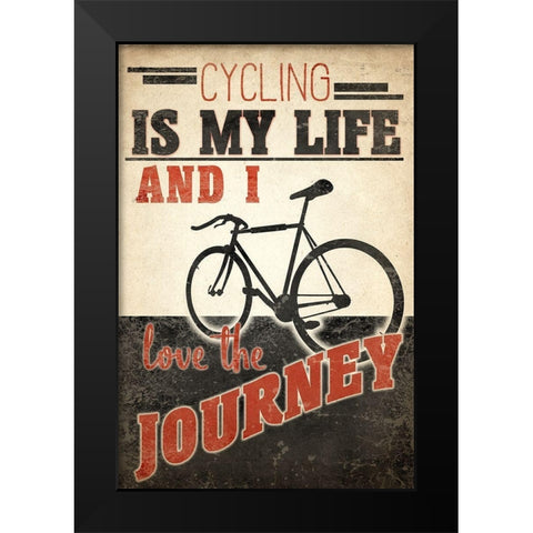 Love the Journey Black Modern Wood Framed Art Print by Allen, Kimberly