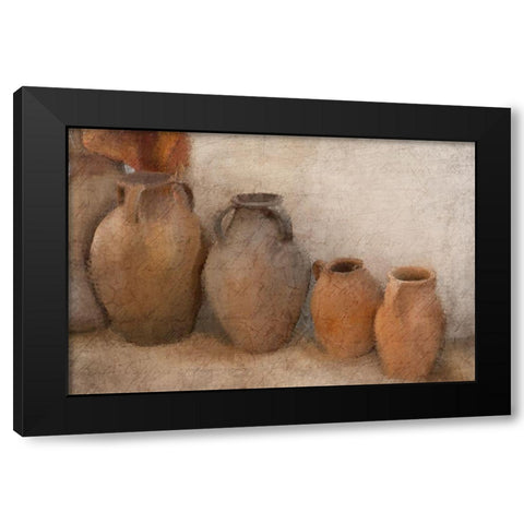 In A Row Black Modern Wood Framed Art Print with Double Matting by Allen, Kimberly