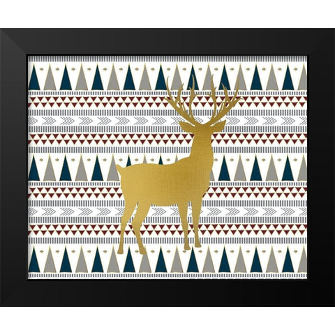 Oh Deer 3 Black Modern Wood Framed Art Print by Kimberly, Allen