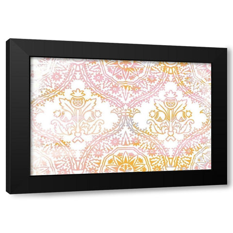 Pink Orange Dream Black Modern Wood Framed Art Print with Double Matting by Kimberly, Allen