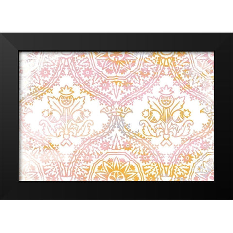 Pink Orange Dream Black Modern Wood Framed Art Print by Kimberly, Allen