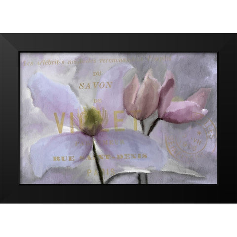 Violet Paris Black Modern Wood Framed Art Print by Allen, Kimberly
