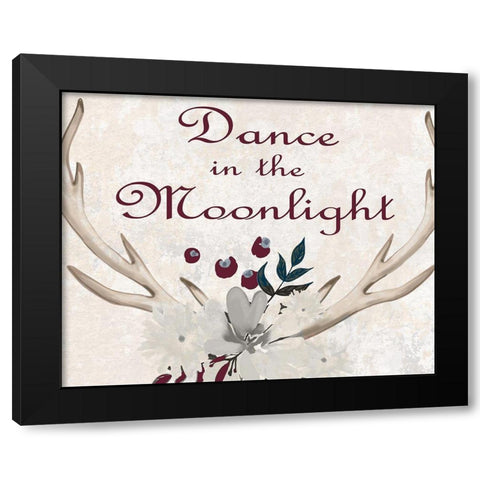 Dance Black Modern Wood Framed Art Print by Kimberly, Allen