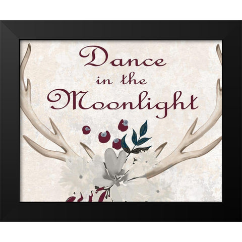 Dance Black Modern Wood Framed Art Print by Kimberly, Allen