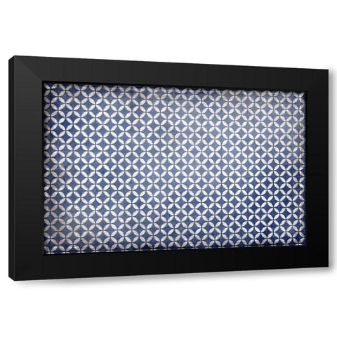 Navy Geo Black Modern Wood Framed Art Print by Kimberly, Allen