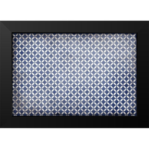 Navy Geo Black Modern Wood Framed Art Print by Kimberly, Allen