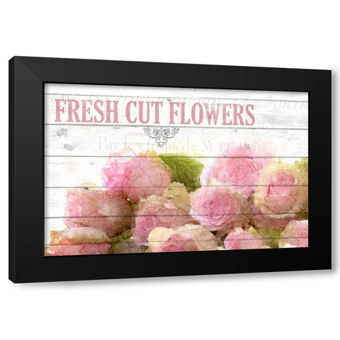 Fresh Cut Flowers Black Modern Wood Framed Art Print with Double Matting by Kimberly, Allen