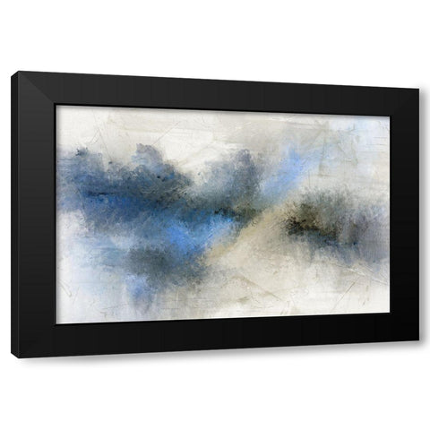 Modern Blue Black Modern Wood Framed Art Print with Double Matting by Allen, Kimberly