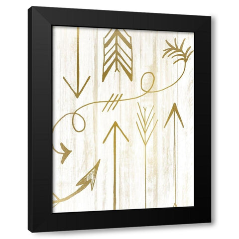 Arrow Way 2 Black Modern Wood Framed Art Print by Kimberly, Allen