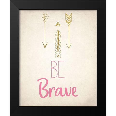 BE 2 Black Modern Wood Framed Art Print by Kimberly, Allen