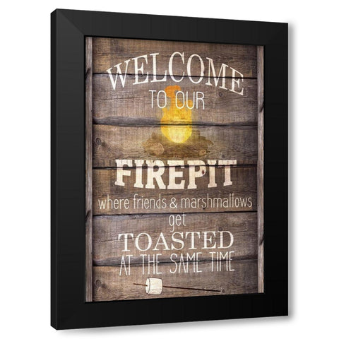 Welcome to our Firepit Black Modern Wood Framed Art Print by Kimberly, Allen