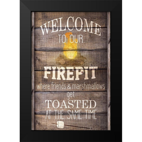 Welcome to our Firepit Black Modern Wood Framed Art Print by Kimberly, Allen