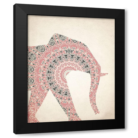 Mandala Elephant 1 Black Modern Wood Framed Art Print by Kimberly, Allen