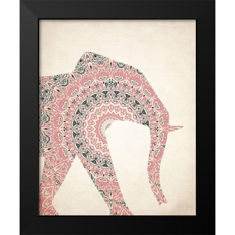 Mandala Elephant 1 Black Modern Wood Framed Art Print by Kimberly, Allen
