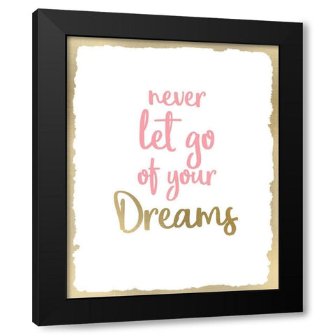 Never Let Go 2 Black Modern Wood Framed Art Print by Kimberly, Allen