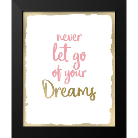 Never Let Go 2 Black Modern Wood Framed Art Print by Kimberly, Allen