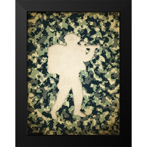 On the Field 1 Black Modern Wood Framed Art Print by Kimberly, Allen