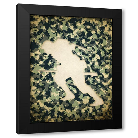 On the Field 3 Black Modern Wood Framed Art Print with Double Matting by Kimberly, Allen