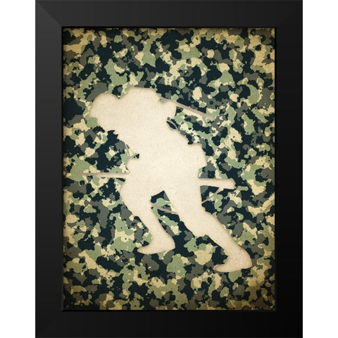 On the Field 3 Black Modern Wood Framed Art Print by Kimberly, Allen