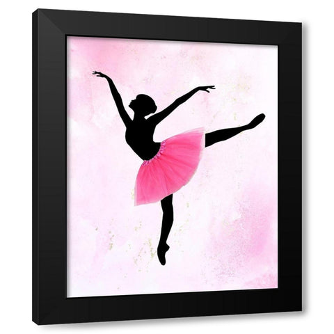 Dancer 2 Black Modern Wood Framed Art Print by Kimberly, Allen