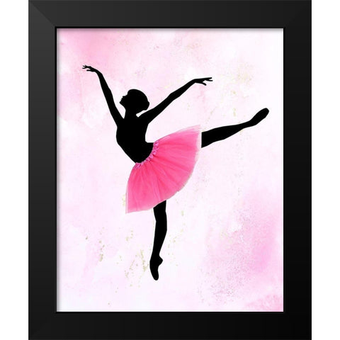 Dancer 2 Black Modern Wood Framed Art Print by Kimberly, Allen