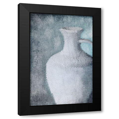 Cool Blue Black Modern Wood Framed Art Print by Allen, Kimberly
