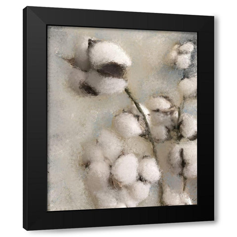 Sprays of Cotton 2 Black Modern Wood Framed Art Print with Double Matting by Kimberly, Allen