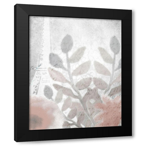 Dusty Rose 3 Black Modern Wood Framed Art Print by Kimberly, Allen