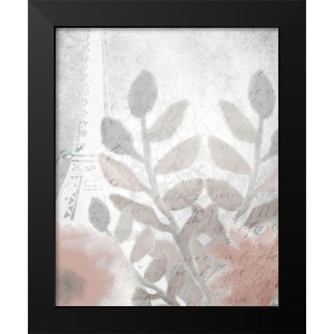 Dusty Rose 3 Black Modern Wood Framed Art Print by Kimberly, Allen