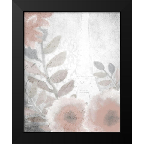Dusty Rose 4 Black Modern Wood Framed Art Print by Kimberly, Allen