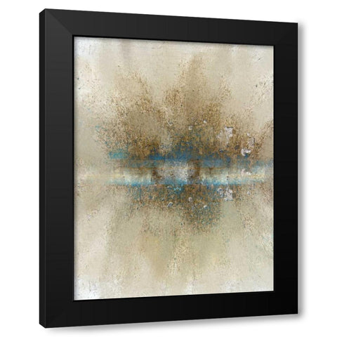 Burst 1 Black Modern Wood Framed Art Print with Double Matting by Allen, Kimberly