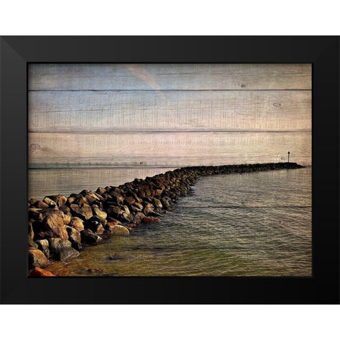 Rock Path Black Modern Wood Framed Art Print by Allen, Kimberly