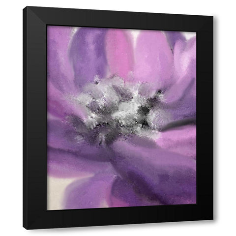 Blooming Purple 1 Black Modern Wood Framed Art Print by Allen, Kimberly
