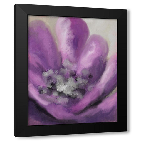 Blooming Purple 2 Black Modern Wood Framed Art Print with Double Matting by Allen, Kimberly