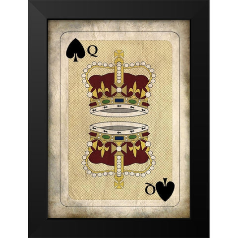 Crowns 2 Black Modern Wood Framed Art Print by Kimberly, Allen