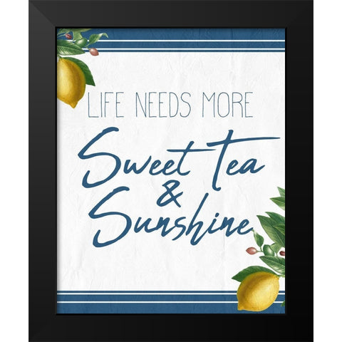 Life Needs More Black Modern Wood Framed Art Print by Kimberly, Allen