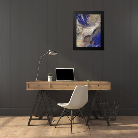 In the Blue 1 Black Modern Wood Framed Art Print by Allen, Kimberly