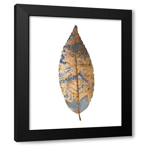 Marbled Gold 1 Black Modern Wood Framed Art Print by Kimberly, Allen