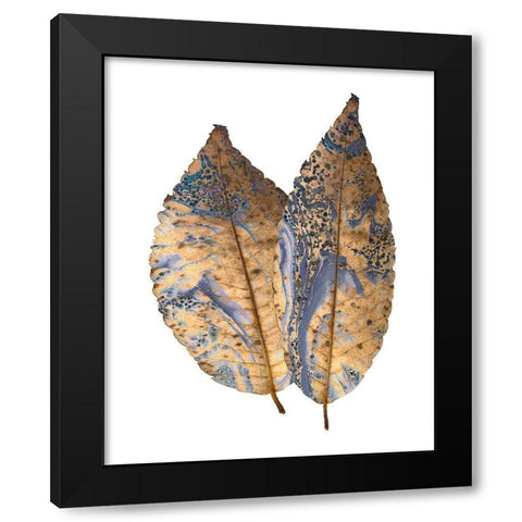 Marbled Gold 2 Black Modern Wood Framed Art Print by Kimberly, Allen