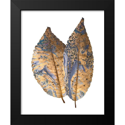 Marbled Gold 2 Black Modern Wood Framed Art Print by Kimberly, Allen