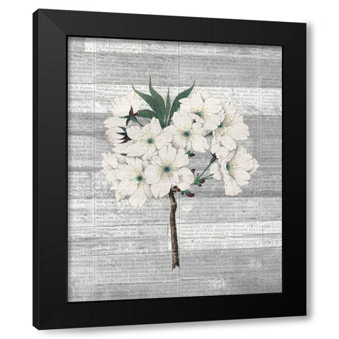 Cherry Blossom 2 Black Modern Wood Framed Art Print by Kimberly, Allen
