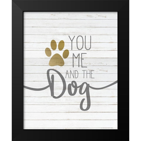 You and Me Black Modern Wood Framed Art Print by Kimberly, Allen